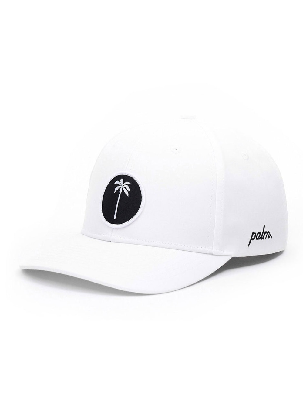 Palm Golf Co Performance Snapback Script White Palm Tree Cap Hat